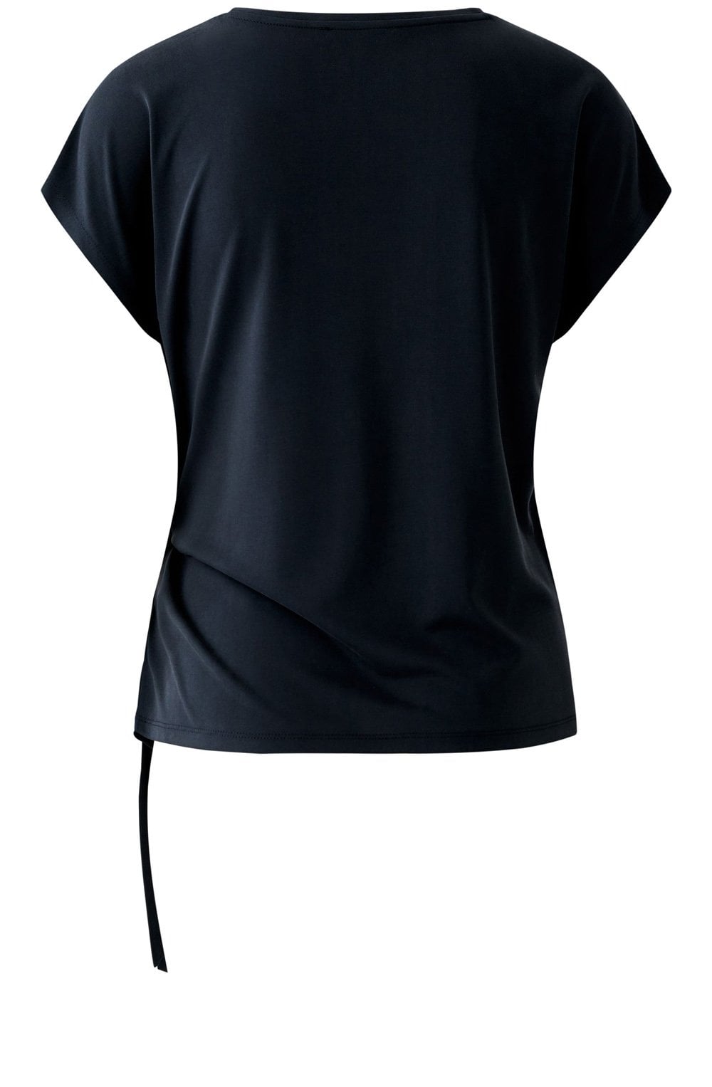 Washed Out Black Knotted T-Shirt