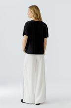 Washed Out Black Shimmering Rock Style T-Shirt