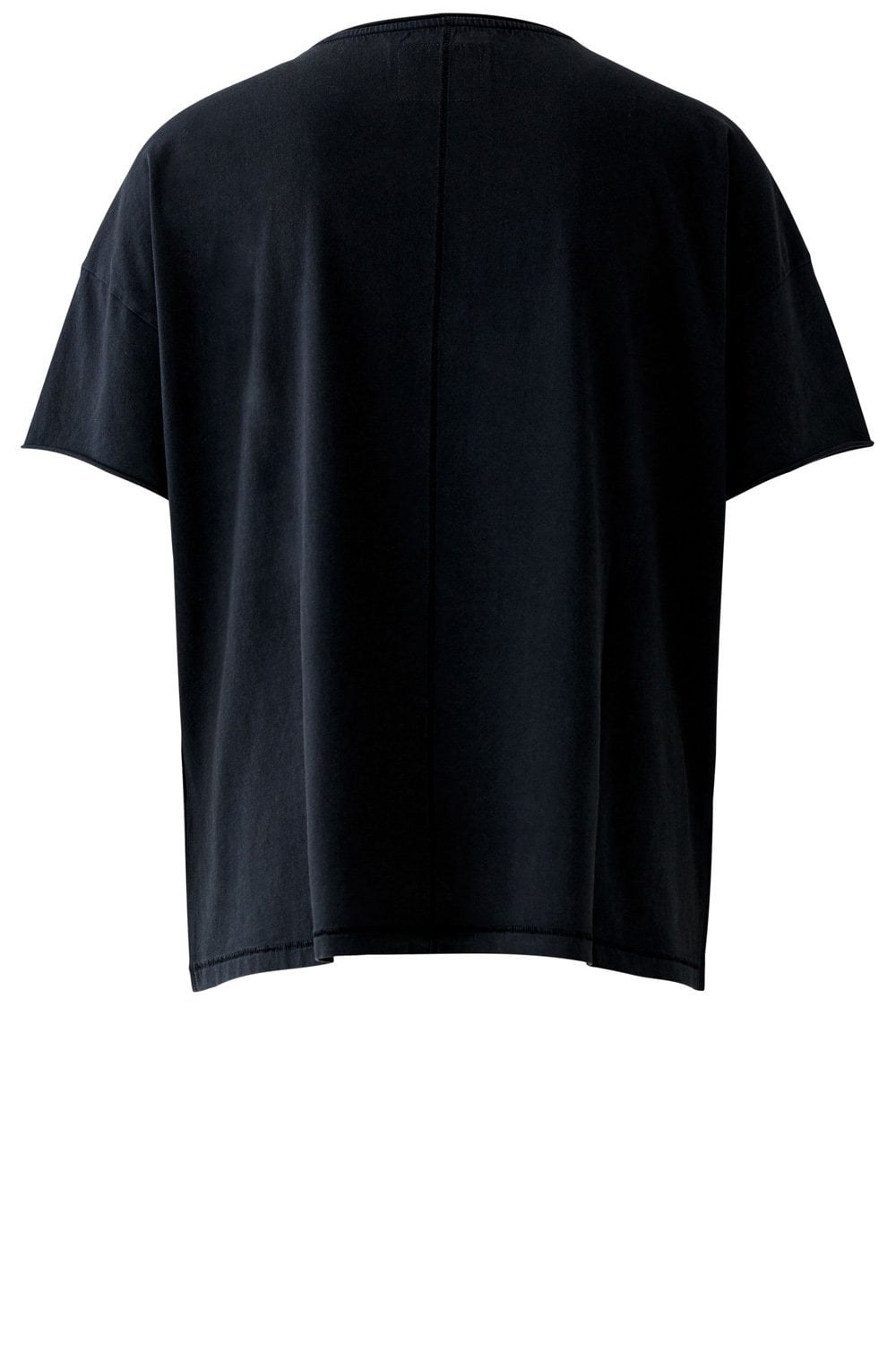 Washed Out Black Shimmering Rock Style T-Shirt