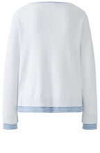 White and Blue Layer Effect Jumper