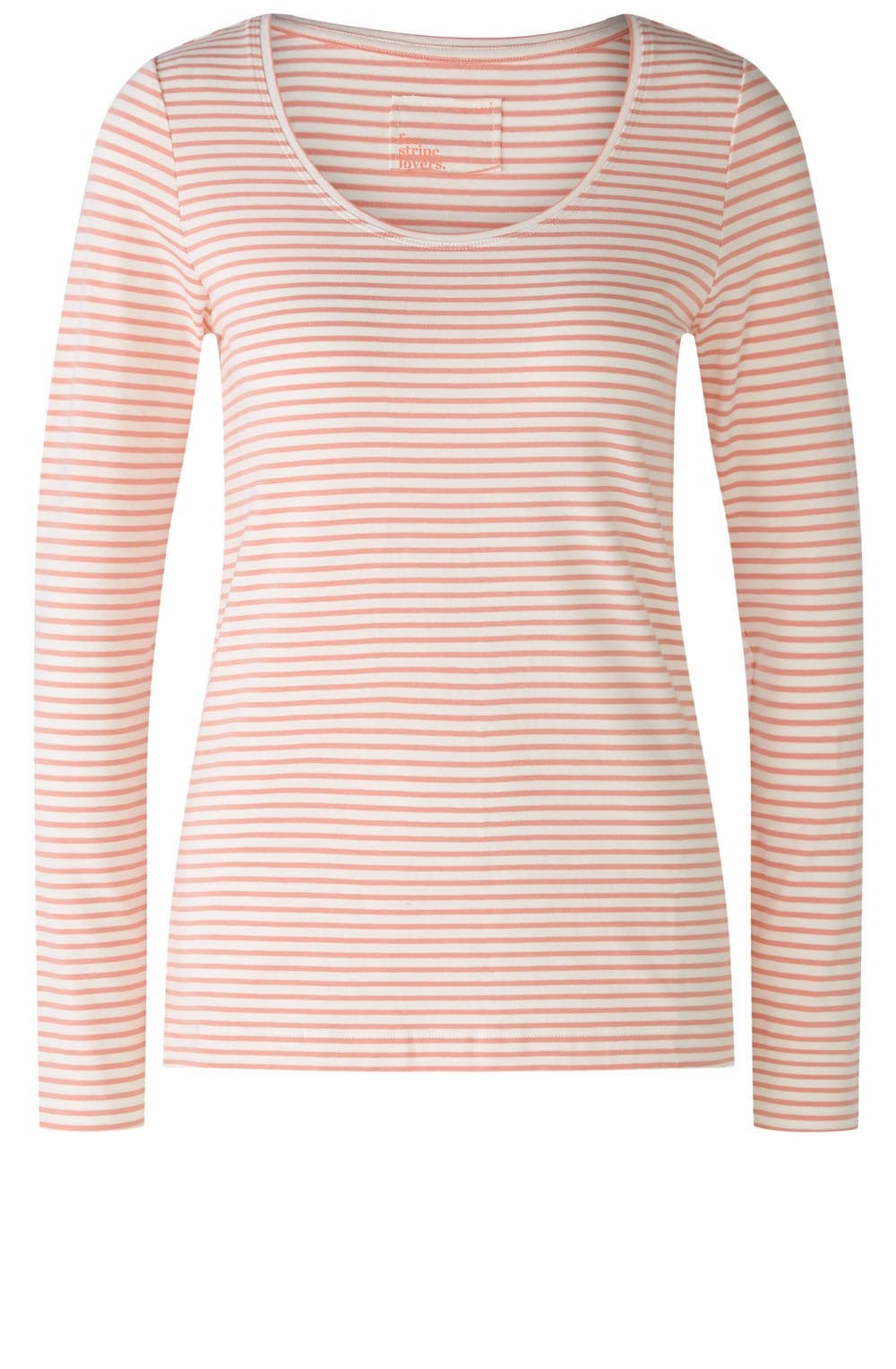 White and Pink Striped Jersey
