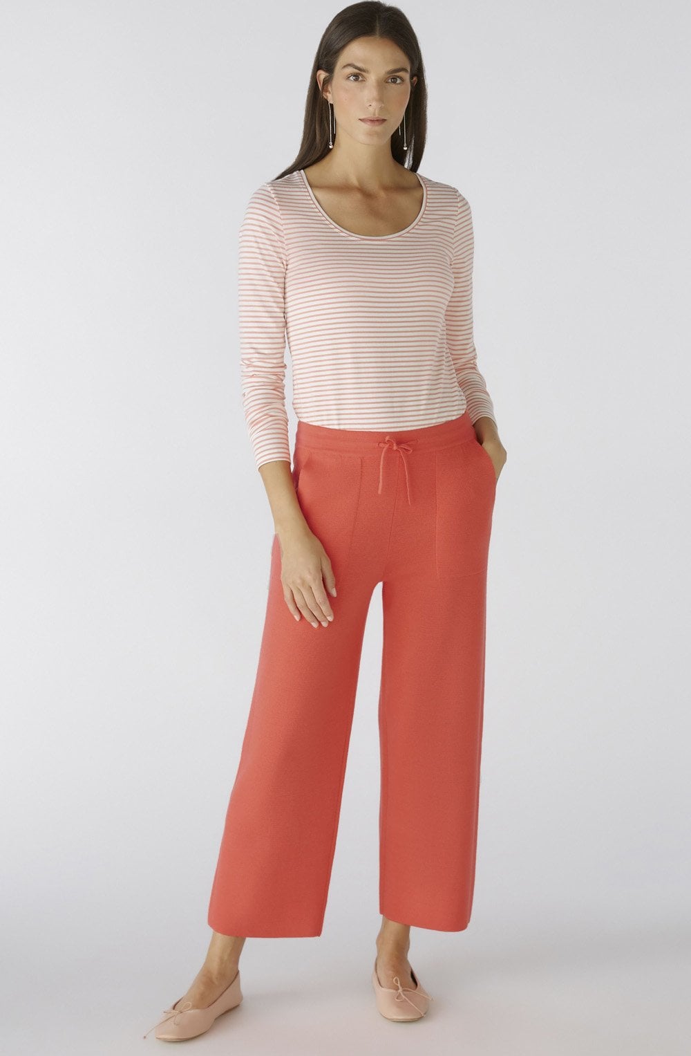White and Pink Striped Jersey