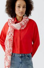 White and Red Sea La Vie Lightweight Scarf