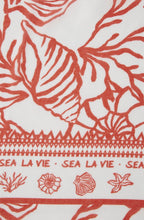 White and Red Sea La Vie Lightweight Scarf
