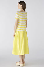 White and Yellow Linen Raglan Jumper