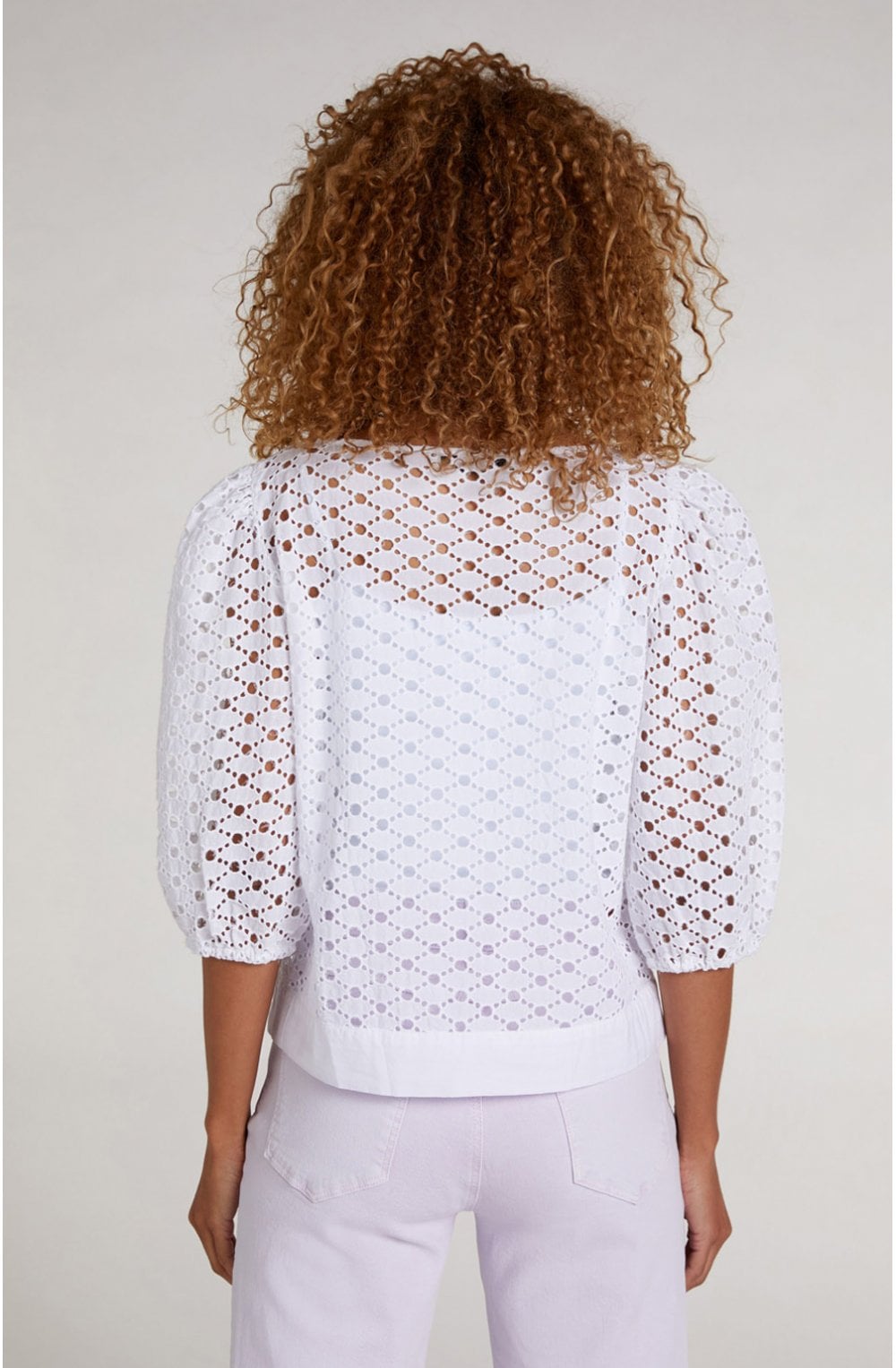 White Anglaise Blouse
