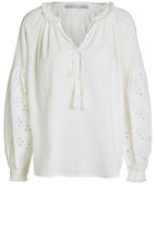 White Bell Lace Sleeve Blouse