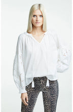 White Bell Lace Sleeve Blouse