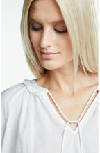 White Bell Lace Sleeve Blouse