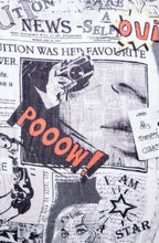 White Black Comic Design Scarf