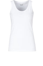 White Broad Strap Vest