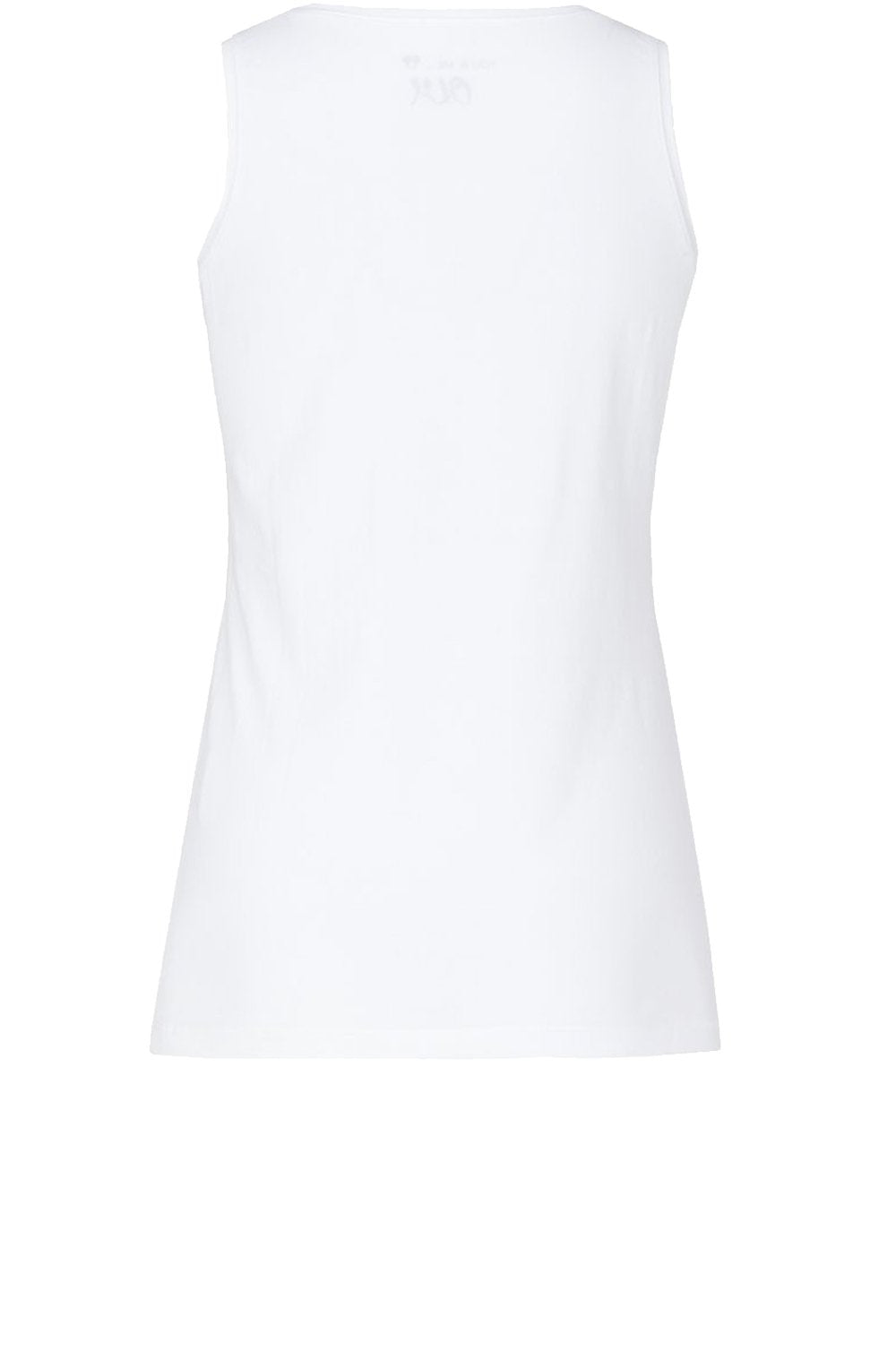White Broad Strap Vest