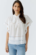 White Broderie Anglaise Blouse