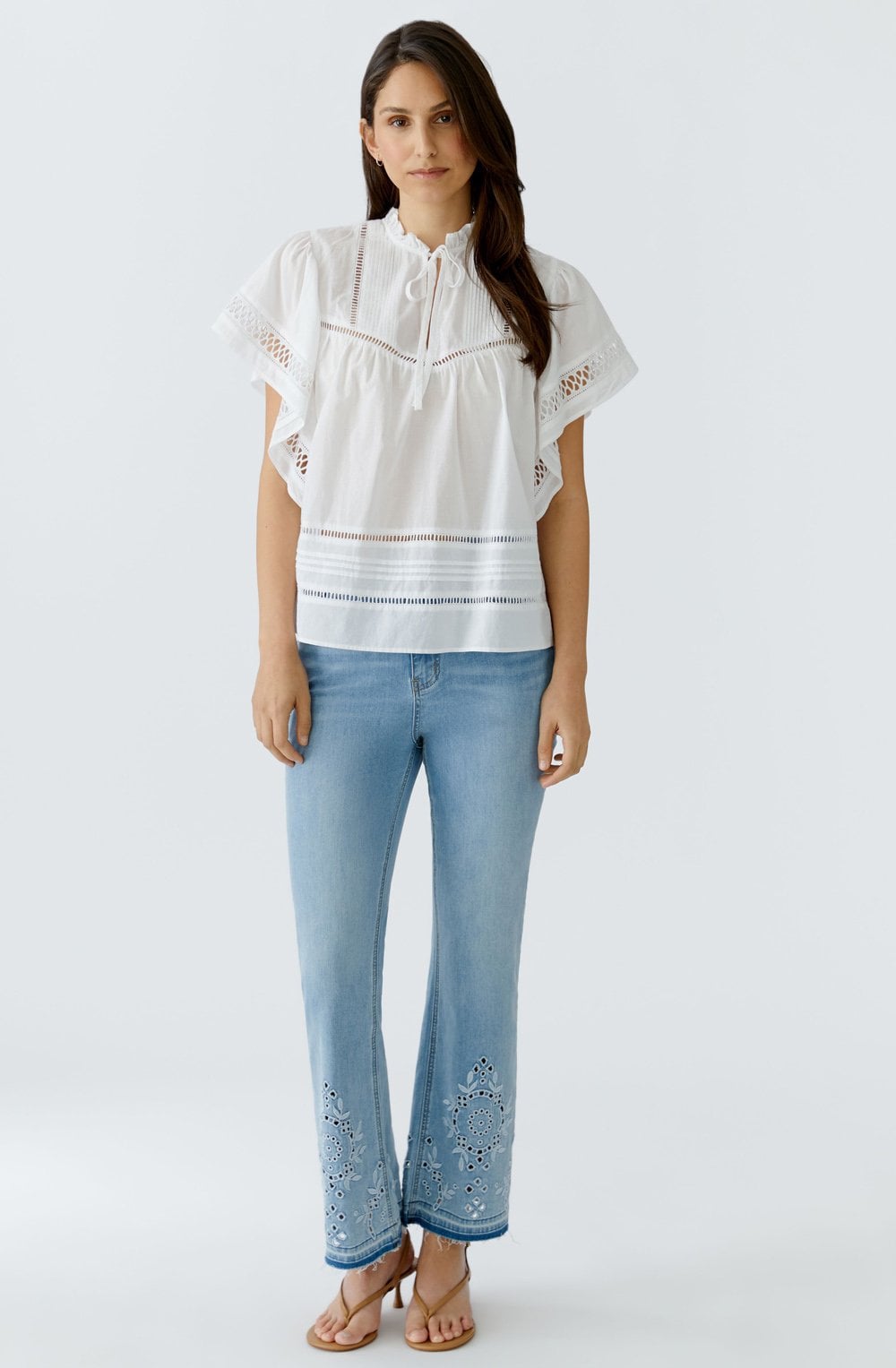 White Broderie Anglaise Blouse