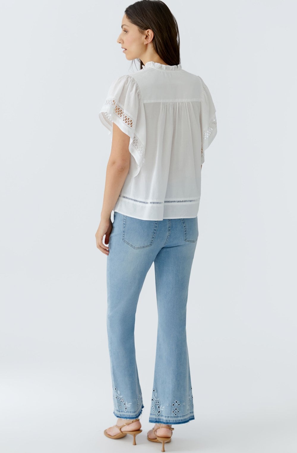 White Broderie Anglaise Blouse