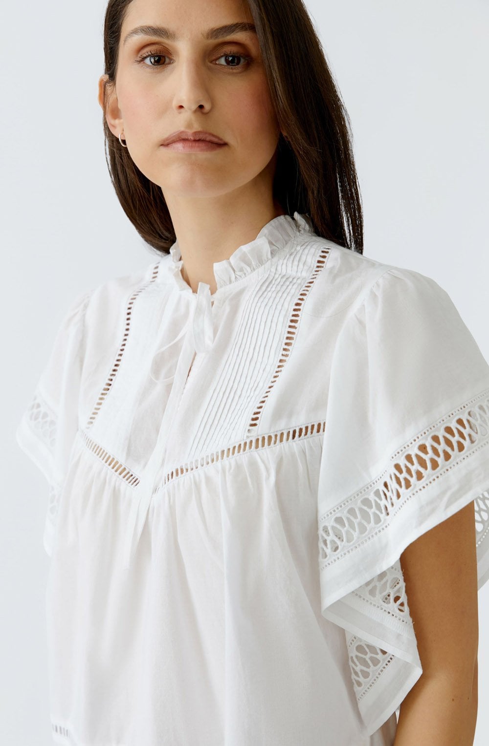 White Broderie Anglaise Blouse