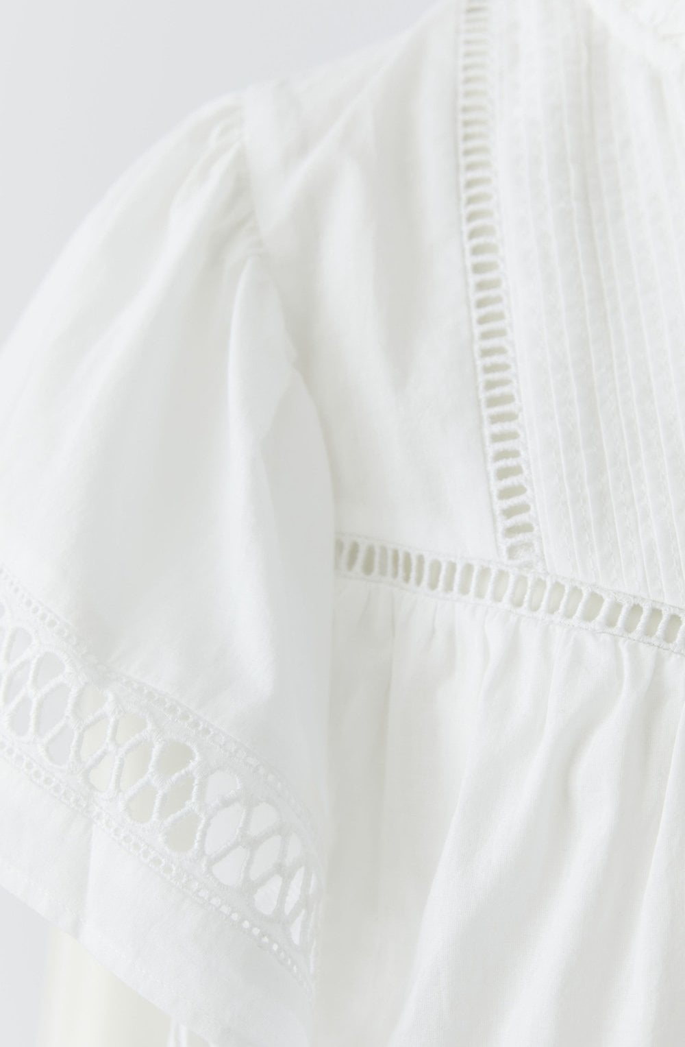 White Broderie Anglaise Blouse