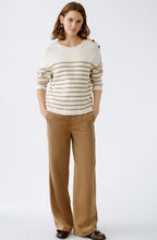White Camel Buttoned Shoulder Jumper