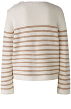 White Camel Buttoned Shoulder Jumper