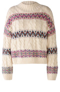 White Camel Elaborate Knit and Yarn Jumper
