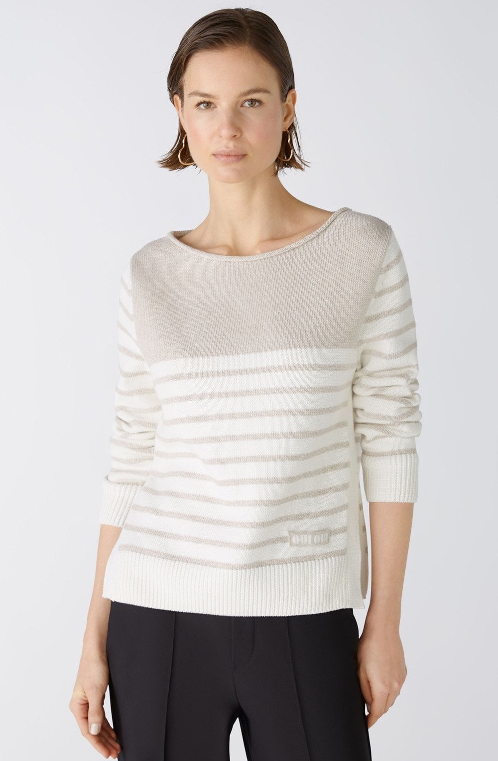 White Camel Side Split Jumper