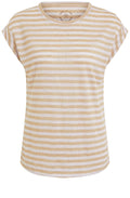 White Camel Striped T Shirt