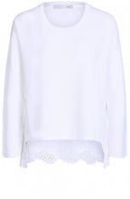 White Crocheted Detailed Top