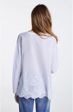 White Crocheted Detailed Top