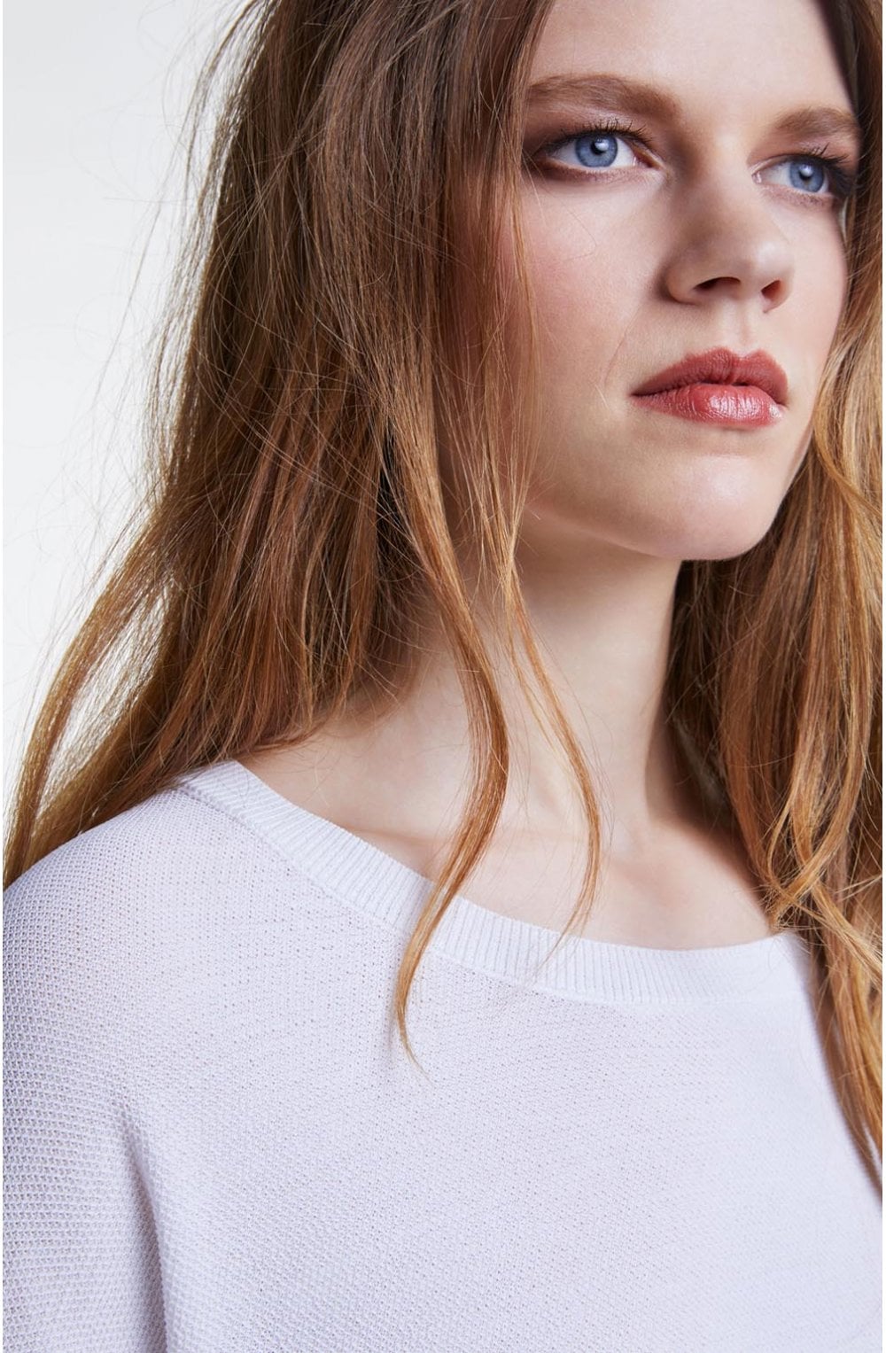 White Crocheted Detailed Top