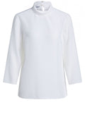White High Neck Blouse