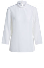 White High Neck Blouse