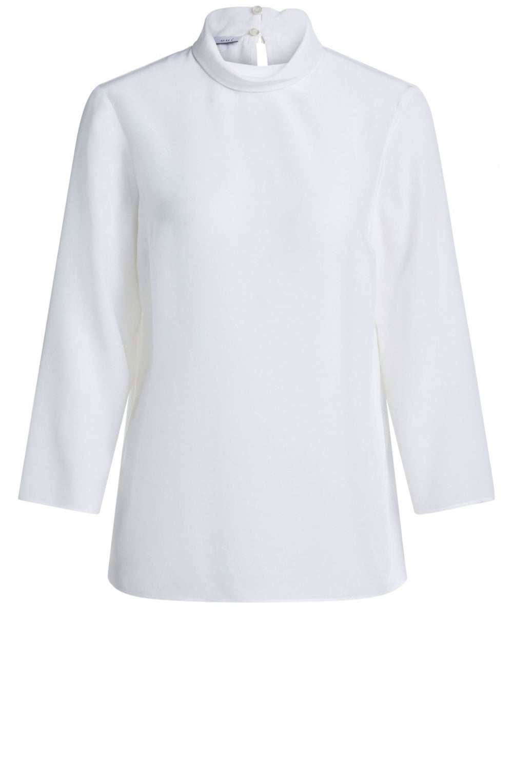 White High Neck Blouse