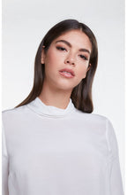 White High Neck Blouse