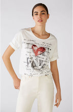 White Jersey Heart Design T Shirt