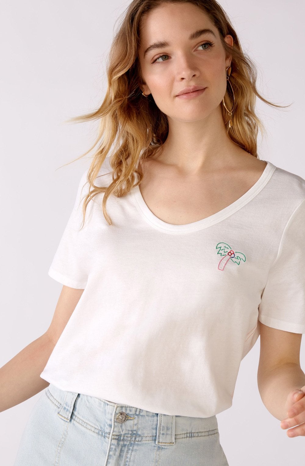 White Jersey T Shirt