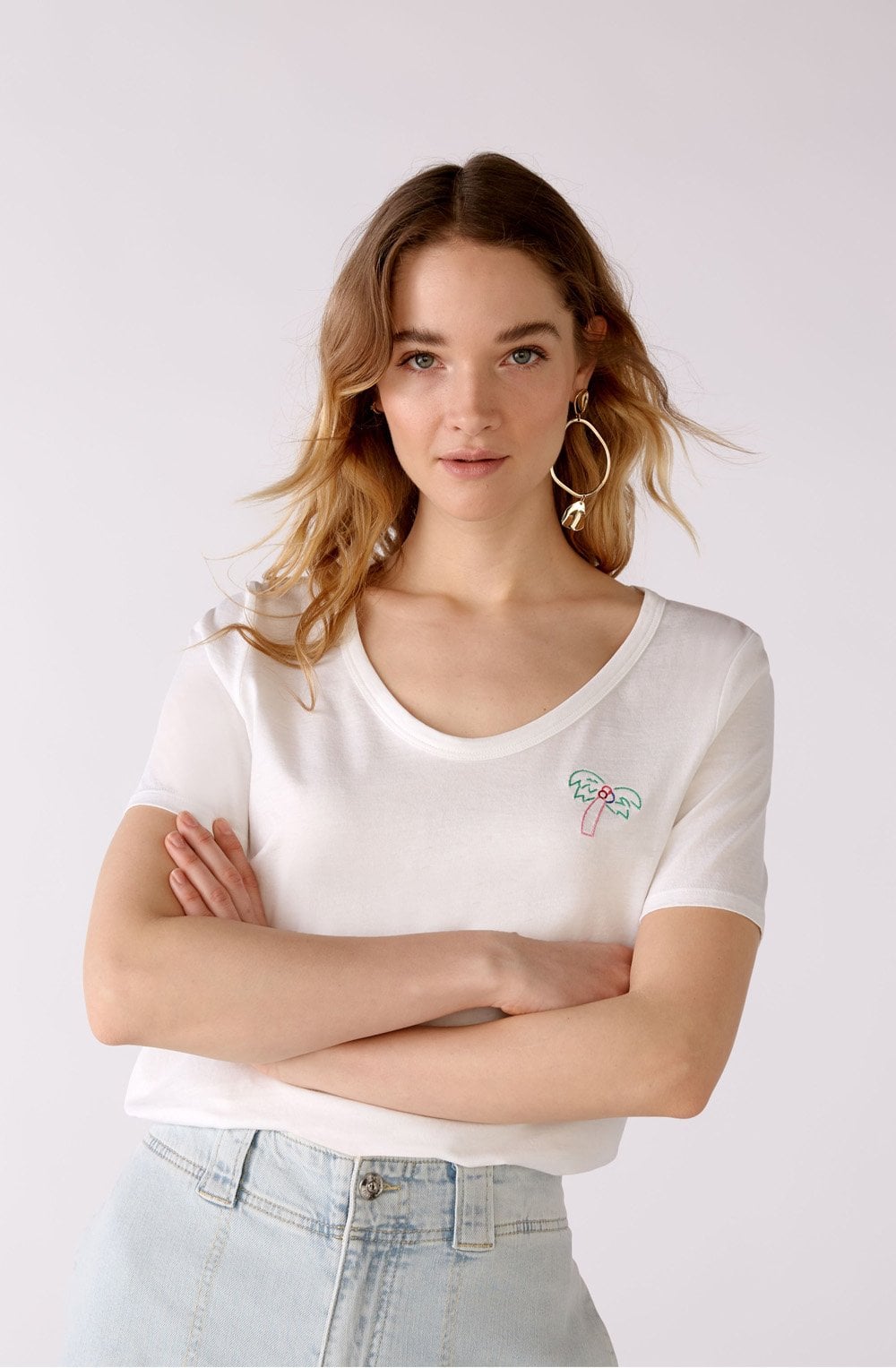 White Jersey T Shirt
