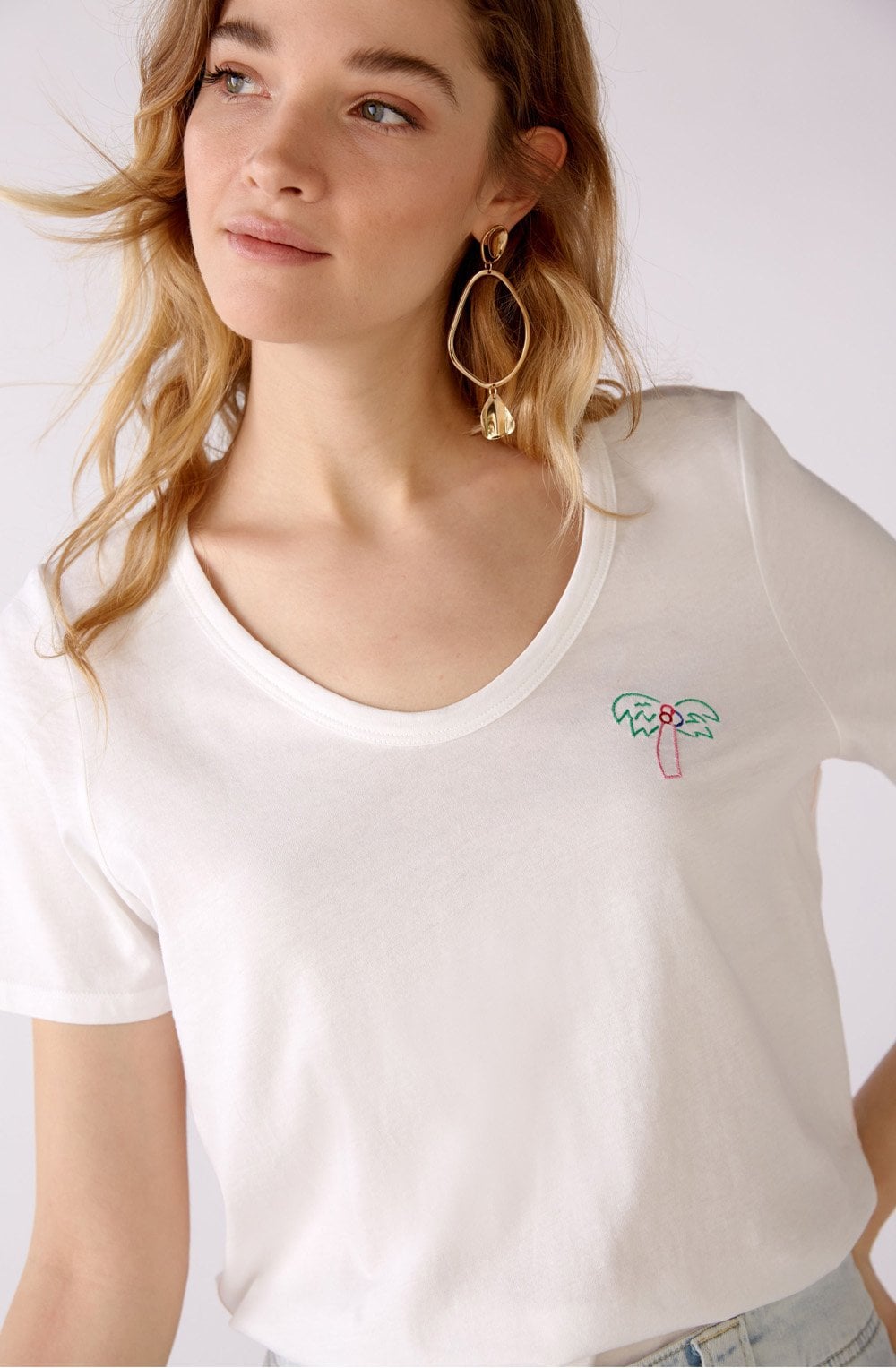 White Jersey T Shirt