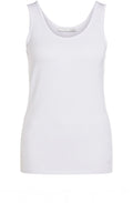 White Jersey Vest Top