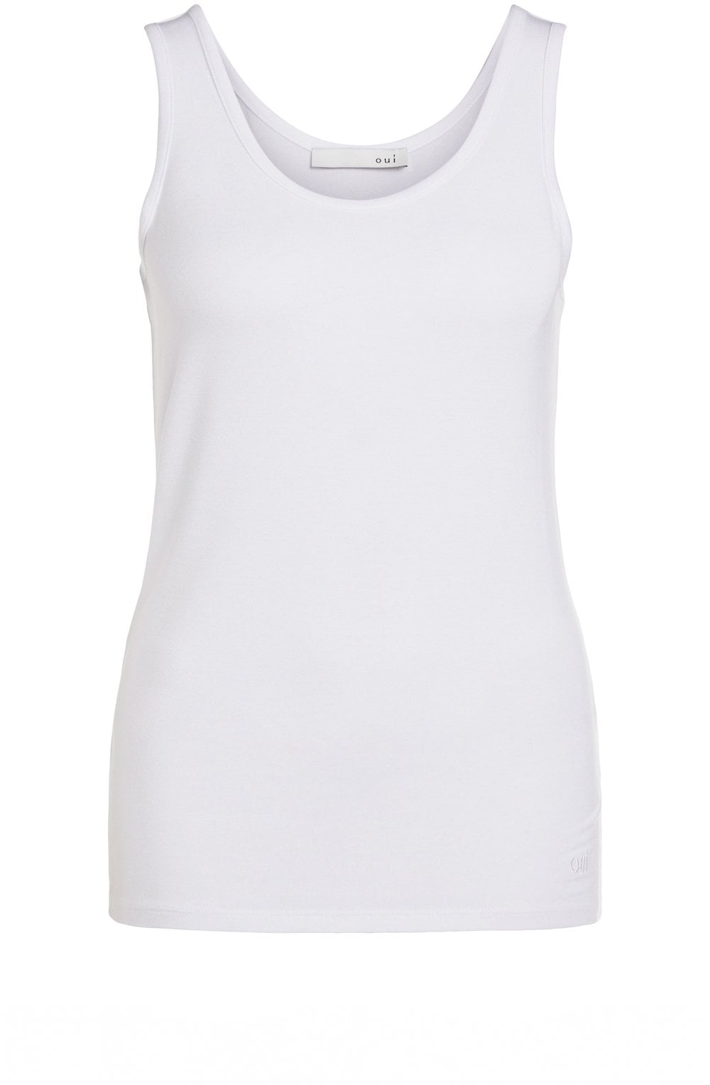 White Jersey Vest Top