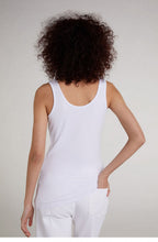 White Jersey Vest Top