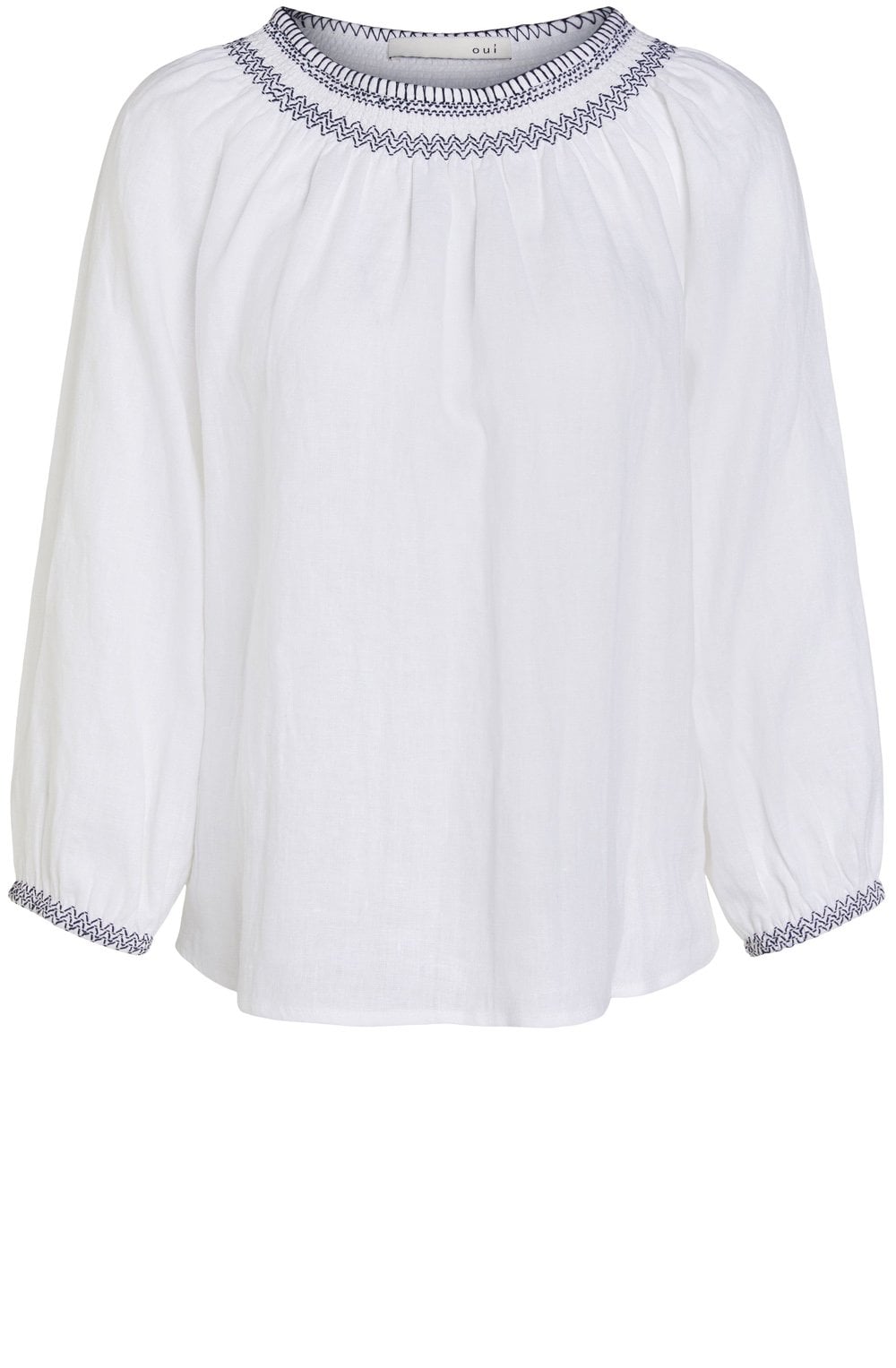 White Linen Blouse