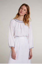 White Linen Blouse