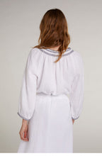 White Linen Blouse