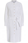 White Linen Shirt Dress