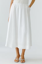 White Linen Skirt