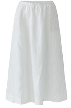 White Linen Skirt