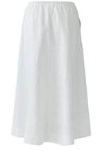 White Linen Skirt