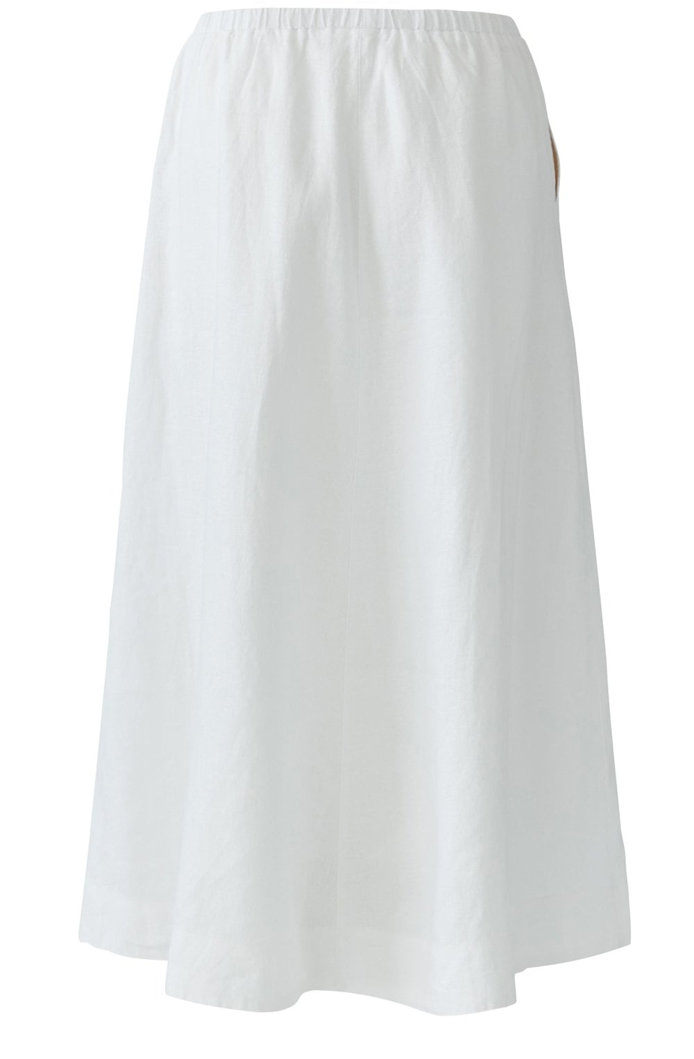 White Linen Skirt