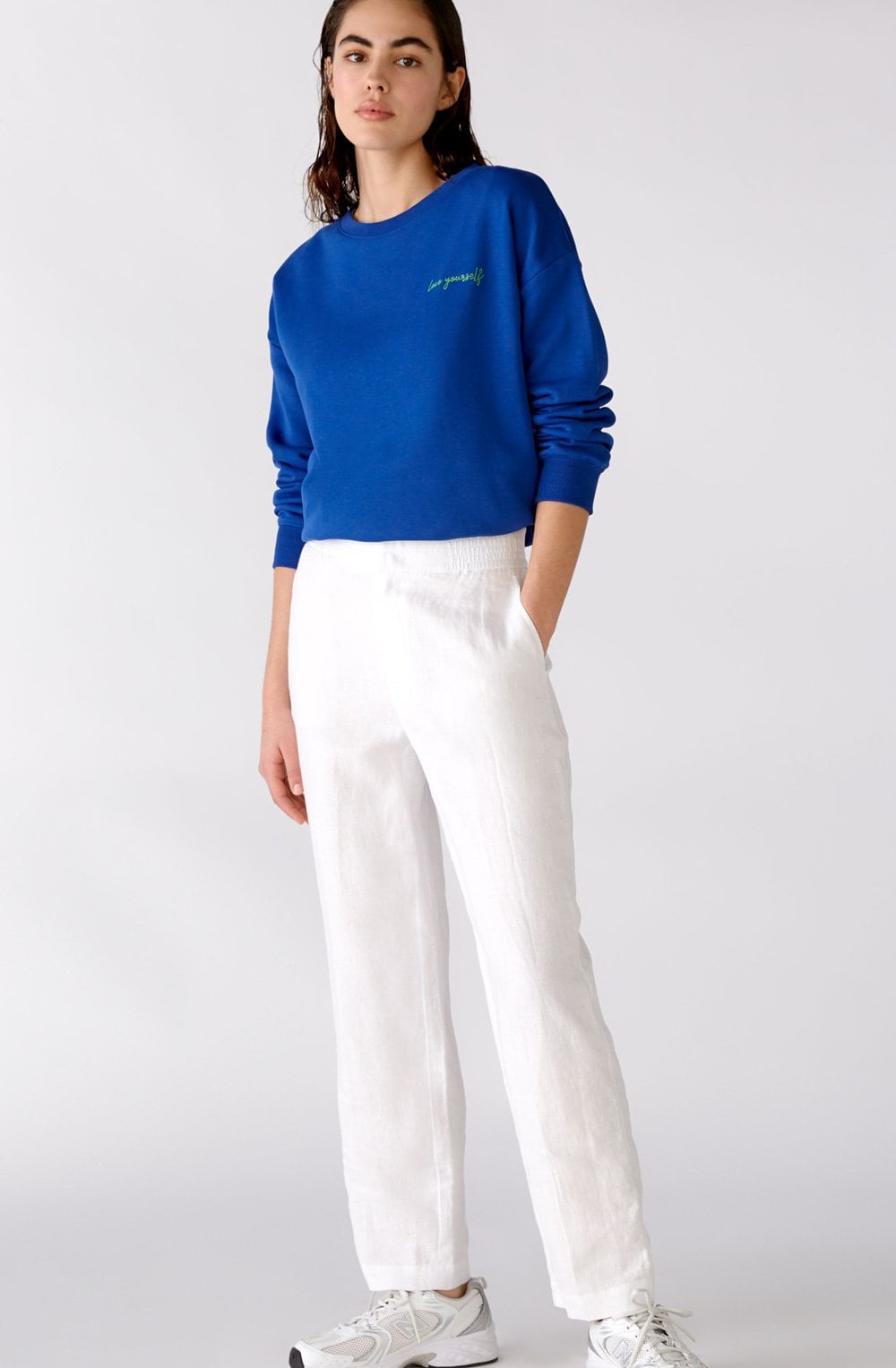 White Linen Trousers
