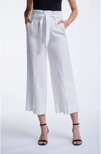 White Linen Wide Leg Culottes